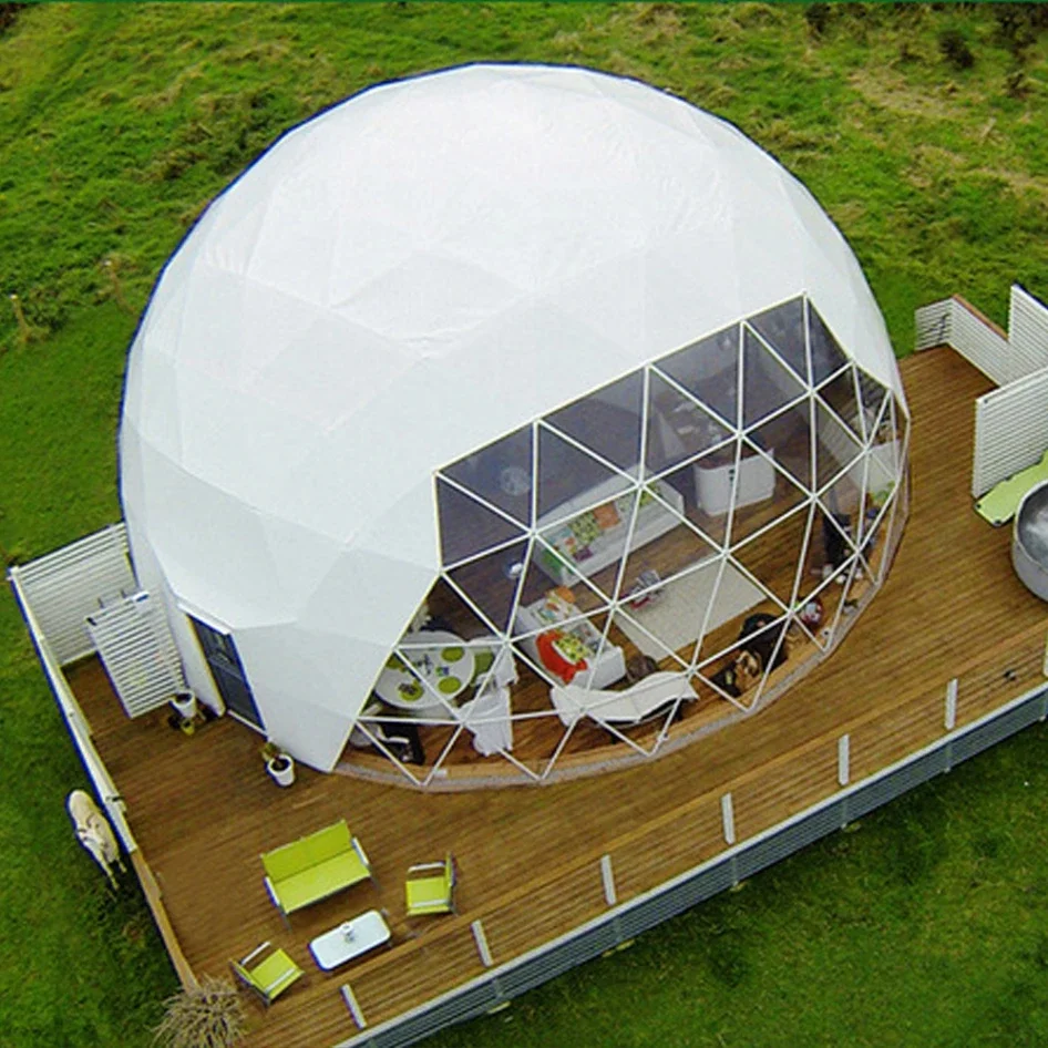 hot sale Clear Roof Igloo 3.6m Transparent Dome Tent For Restaurant and Hotelcustom