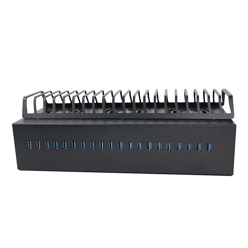 Multi-port charger 20 ports 3.0 hub usb expansion hub splitter desktop charging pile charging storage rack