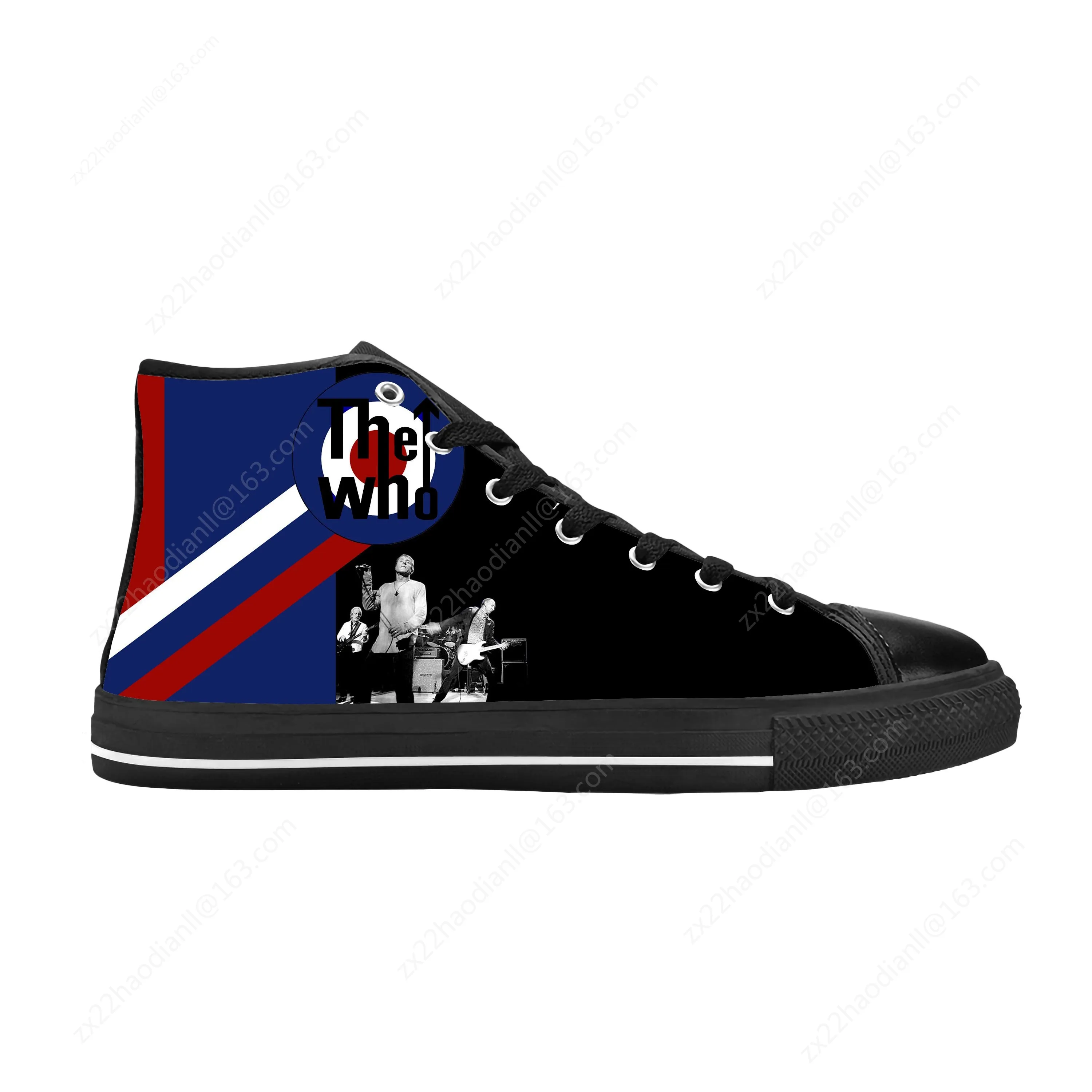 The Who Rock And N Roll Band Music Singer Fashion Casual Cloth Shoes High Top Comfortable Breathable 3D Print Men Women Sneakers