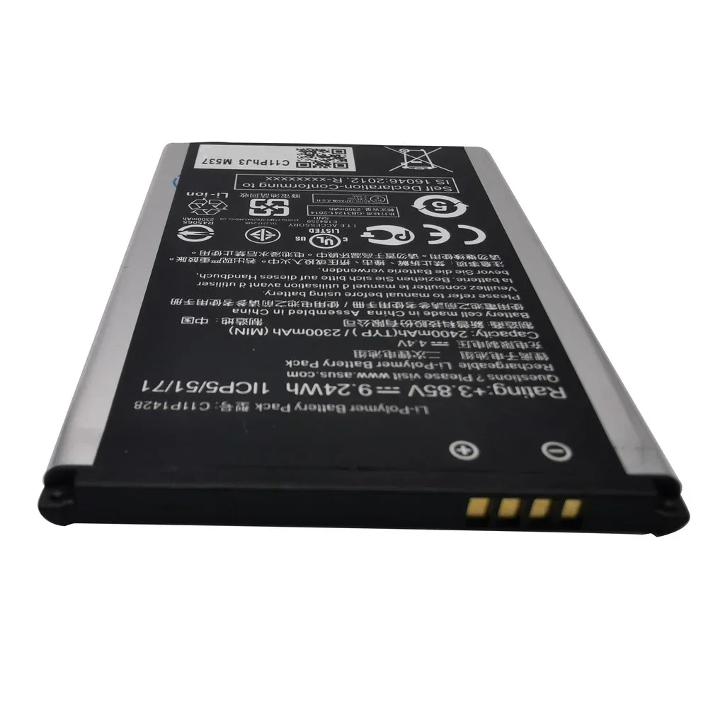 100% Original Replacement Phone Battery C11P1428 2400mAh For Asus ZenFone 2 Laser ZE500KL ZE500KG Z00ED 5\