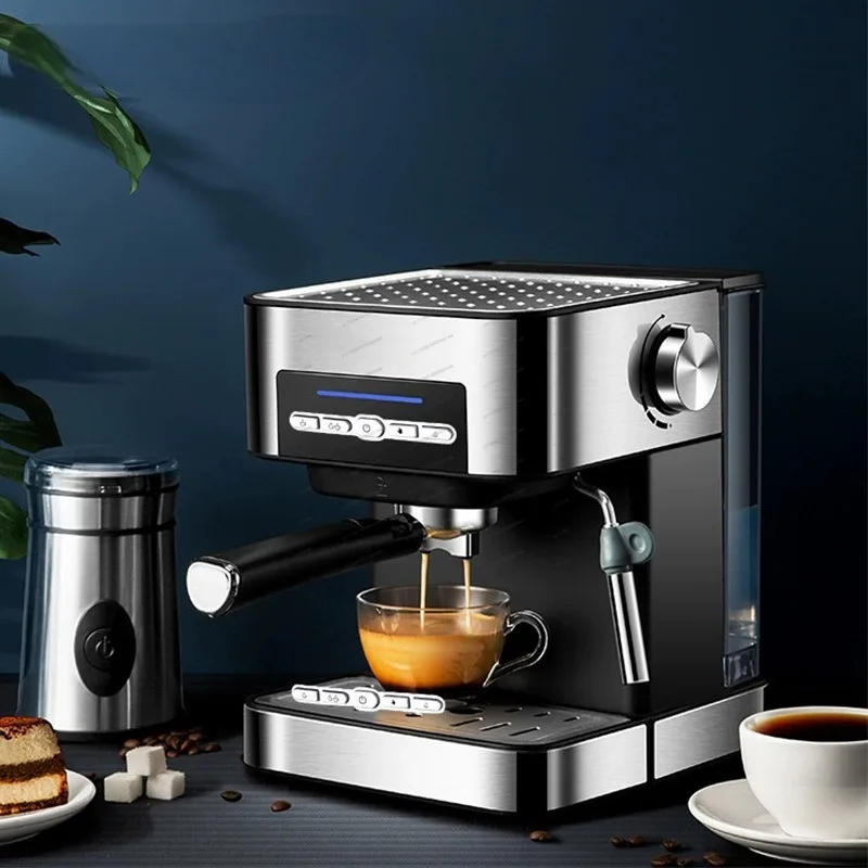 Cafetera Espresso Semiautomática para el Hogar y la Oficina, Compatible con Cápsulas de Café y Café Molido