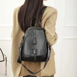 Genuine Leather Women's Backpack School Knapsack Large Capacity Travel Bag Satchel Designer Shoulder Bag Rucksack Backpacks