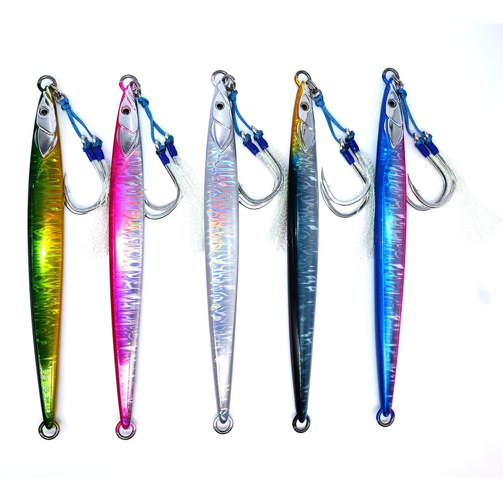 Señuelo Jigging doble gancho deslizador de sardina UV mar - imagen 2