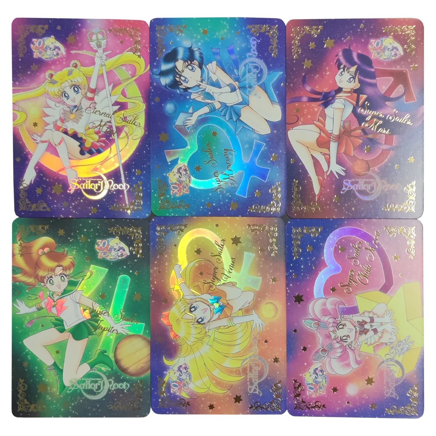 

Diy 12Pcs/set Tsukino Usagi Flash Cards Hino Rei Aino Minako Mizuno Ami Gift Toys Game Anime Collection Cards