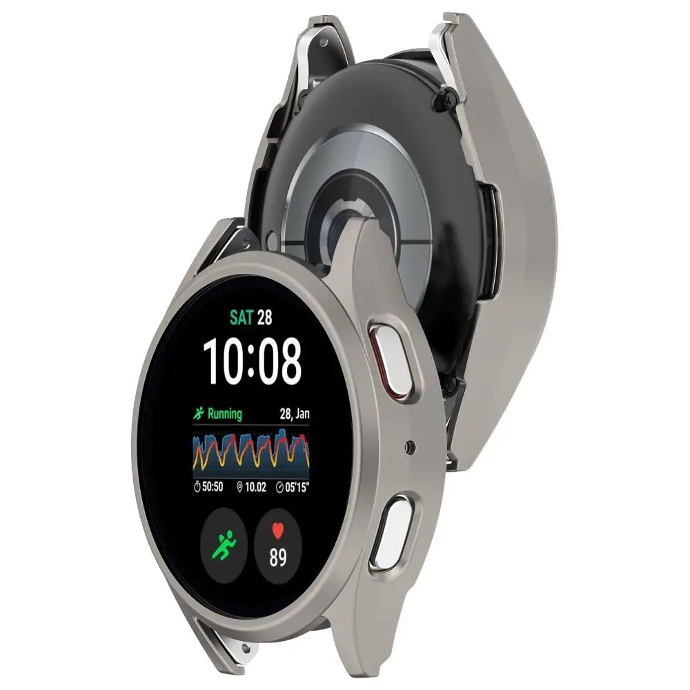 범퍼 PC 쉘 스크래치 방지 하드 쉘 스크린 보호대 스마트 워치 액세서리, 삼성 갤럭시 워치 7, 40mm, 44mm