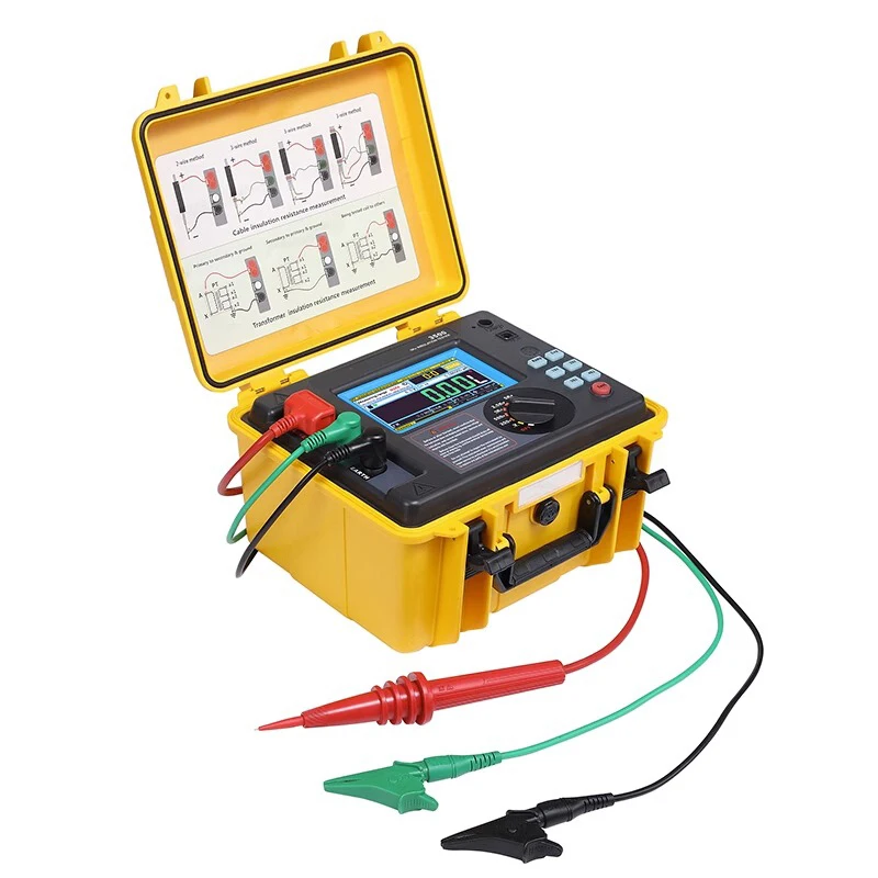 

ETCR3500 ETCR3500B High Voltage Insulation Resistance Tester 5KV 2TΩ 10KV 5TΩ HD LCD Display Digital Earth Resistance Multimet