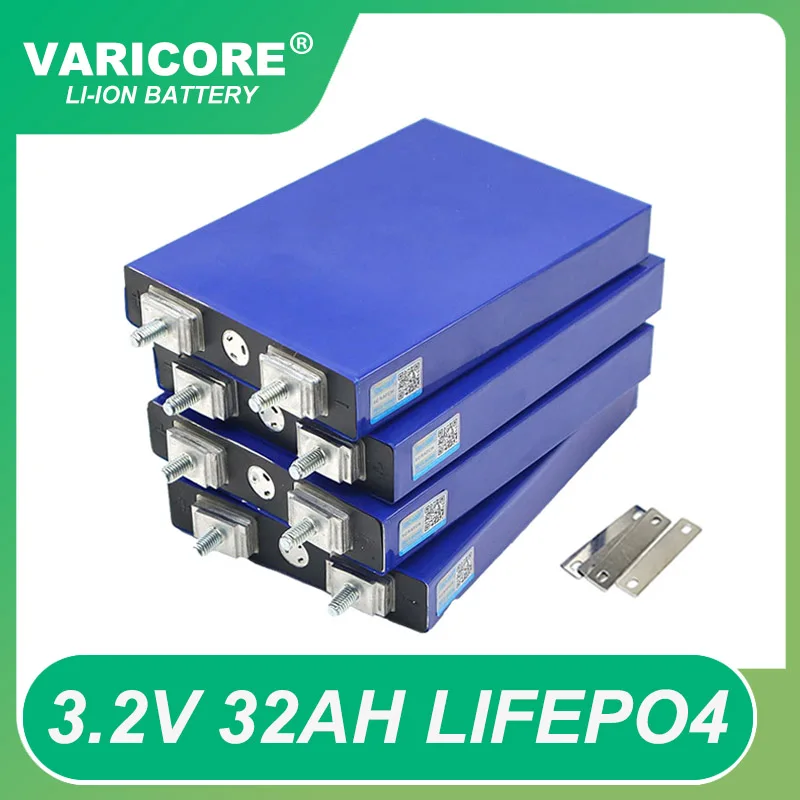 New 3.2V 32Ah LiFePO4 battery pack phosphate 3C 5C discharge for 12.8v 4s Golf cart Motorcycle Car motor batteries modification