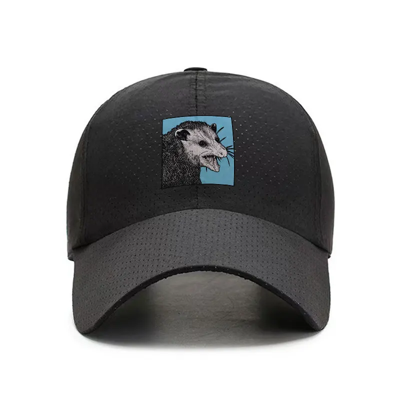 Lets Eat Trash Get Hit By A Car Quick Dry Adjustable Baseball Cap for Men Women