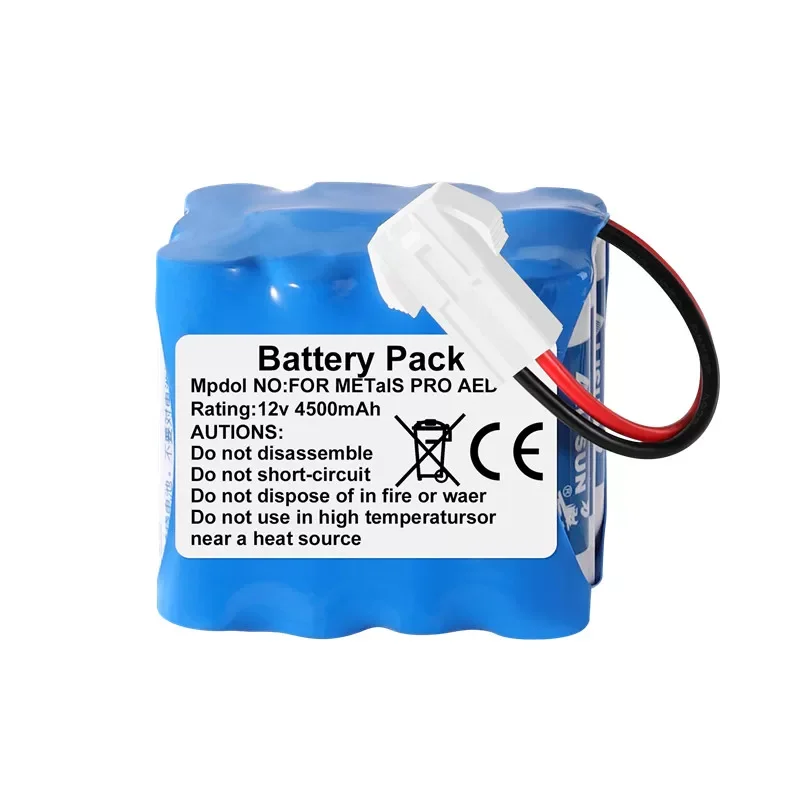 Newest 12V 4500mAh LiMnO2 Non-Rechargeable Battery Pack for METals PRO AED High Quality Defibrillator Replacement Battery Pack