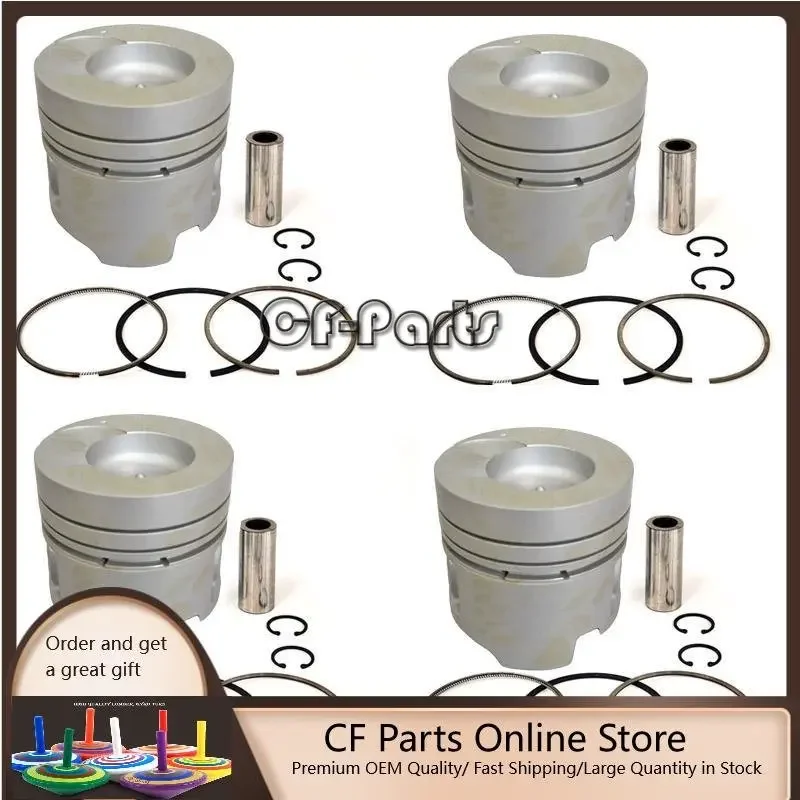 New 4 Sets STD Piston Kit With Ring 12010-01T03 Fit For Toyota FD35T Engine 102.5MM