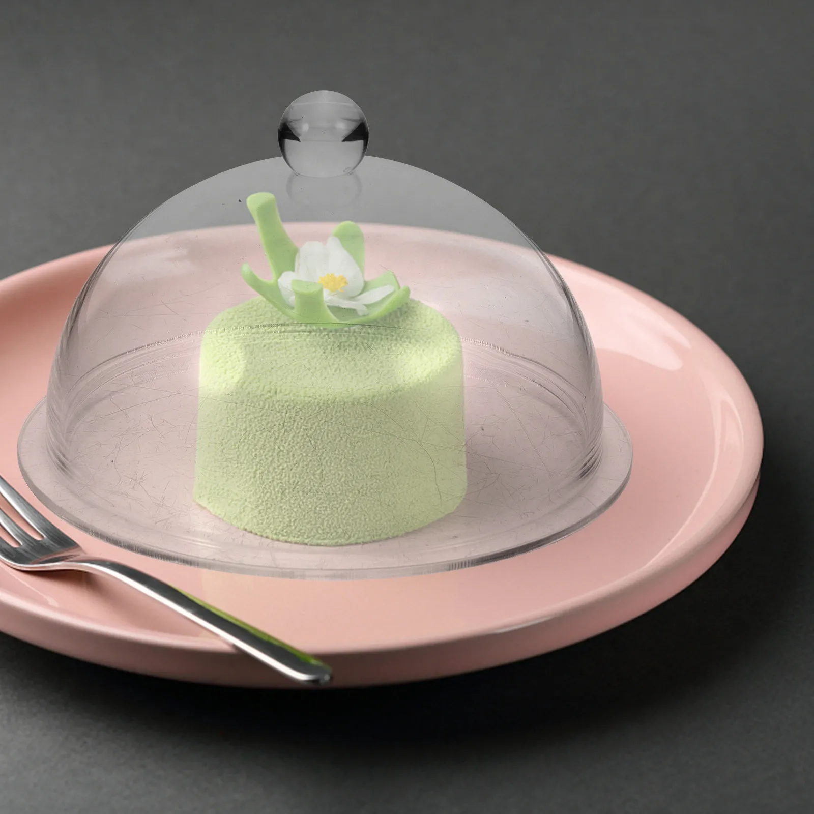 Smoke Food Dome Cover Transparent Glass Dust Cover for Kitchen Dining Table Food Protection Smoking Cake Display