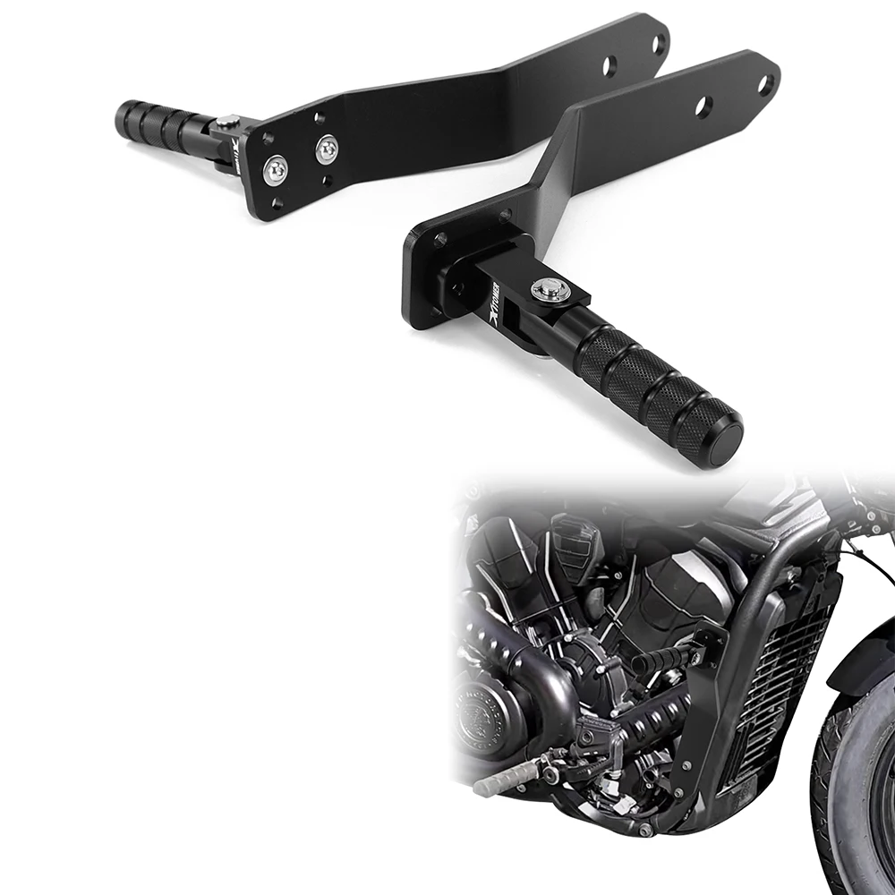 

Rider Footpeg Kit Fit For Indian Scout 2025+ Motorcycle Black Adjustable CNC Highway Peg Mounts Footrest Kit Rider Footpegs