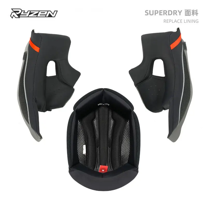 RYZEN Helmet Liner Is Suitable for RSV933/RO5 Original Matching Replaceable Liner Removable and Washable Helmet Accessories