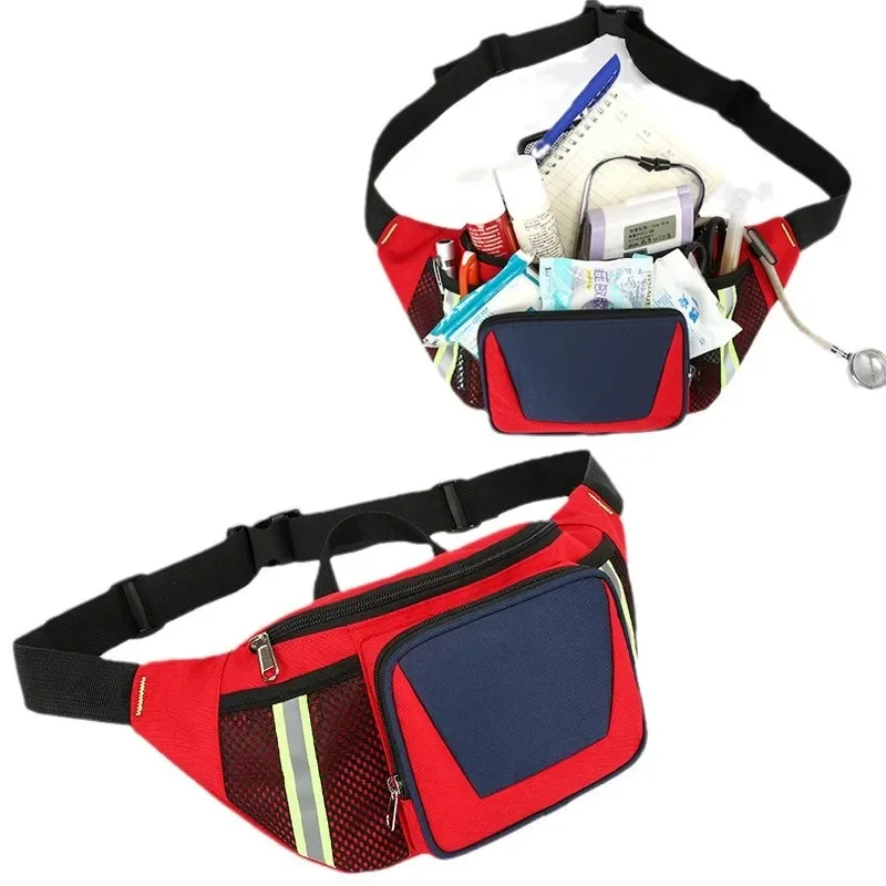 Empty Rescue Fanny Pack First Aid Kit Camping Trip Medical Storage Medical Organizer Outdoor Emergency Survival Medical Bag