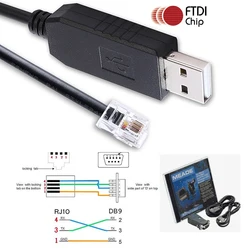 Meade 505 Cable FTDI USB RS232 Serial to RJ10 4P4C Converter Adapter Cable for Meade ETX-125 ETX-90 ETX-70 LXD-75 LX90