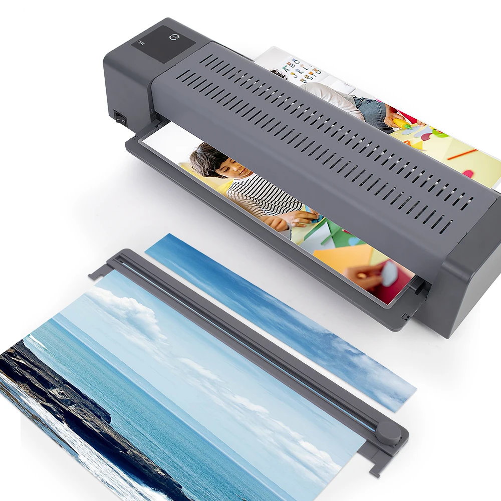 Five Gears Adjustable A3 A4 Pouch Laminator Hot Cold Laminating Machine With Touch Control