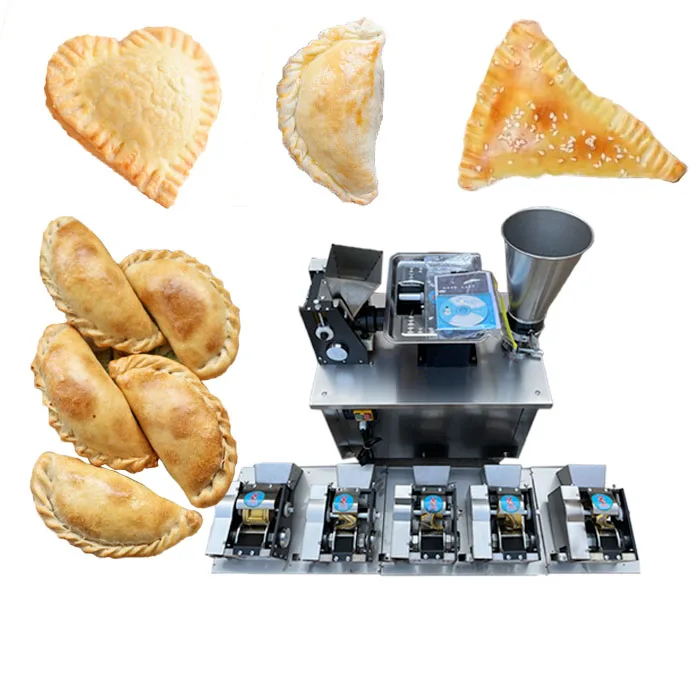 Frozen Handmade Samosa Folding Machine Making Automatic Empanada Curry Puff Machine Maker Small Dumpling Making Machine Price