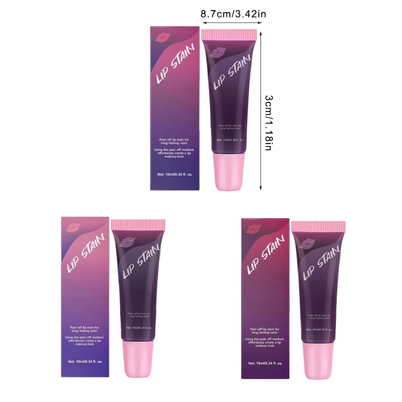 Waterdichte Lippenstift Tear-Offs Lip Stain Lip Care Make-Up Levert Peels Offs Lippen Tint Stain voor Reizen Party Dropship