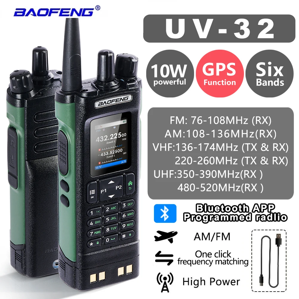 baofeng-uv32-10w-talkie-walkie-fonction-de-positionnement-gps-grand-ecran-frequence-de-copie-sans-fil-six-bandes-type-c-jambon-radio-2-voies