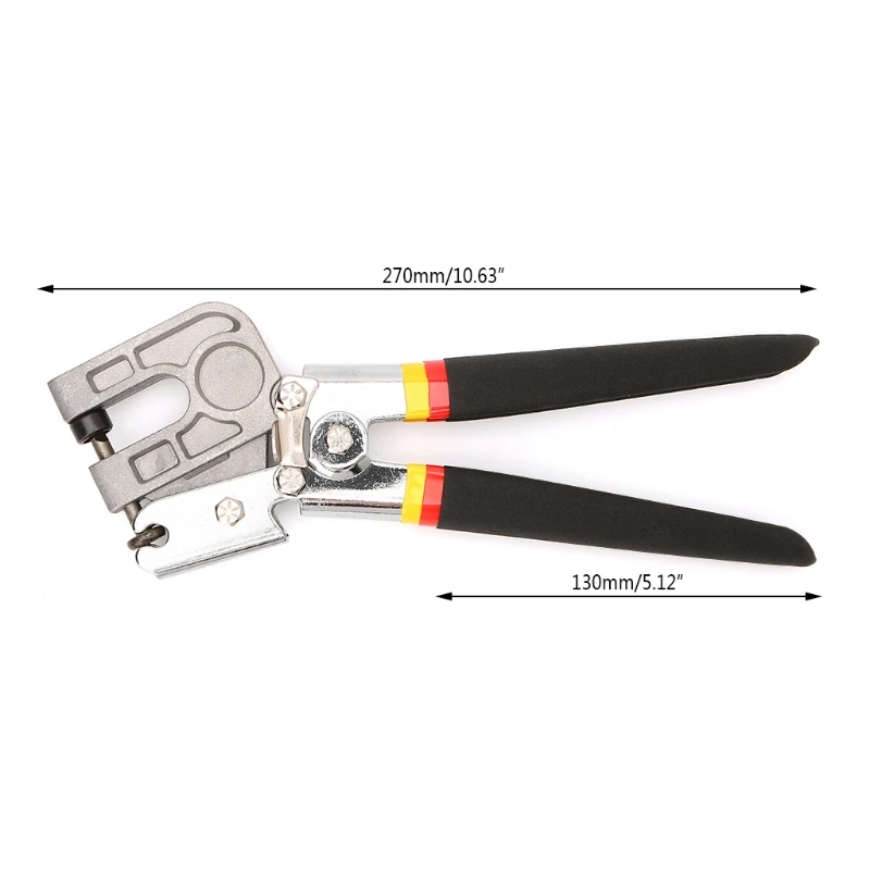 10 Inch Stud Crimper Pliers, TPR Non-slip Handle Drywall Plasterboard Metal Stud Fastening Punch Hand Tool for Ceiling Partition