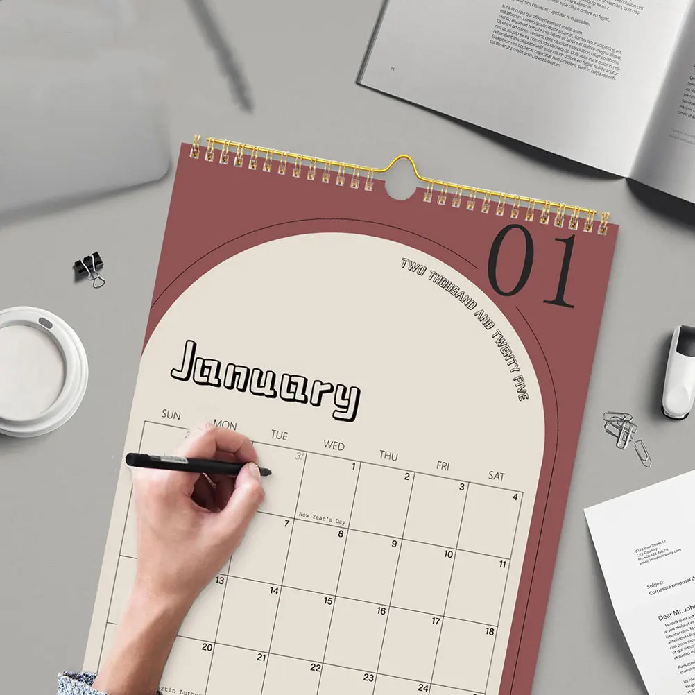 Decoratieve wandkalender voor thuisagenda Planning Planner Familie dagelijks schema