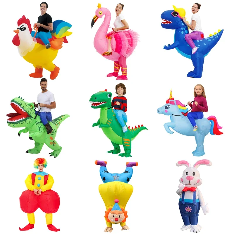 Traje inflable de Sinosaur para adultos y niños, traje de Mascota para fiesta, Cosplay, Halloween