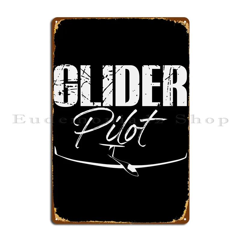 

Glider Gliding Soaring Metal Plaque Retro Cinema Bar Cave Customize Club Tin Sign Poster