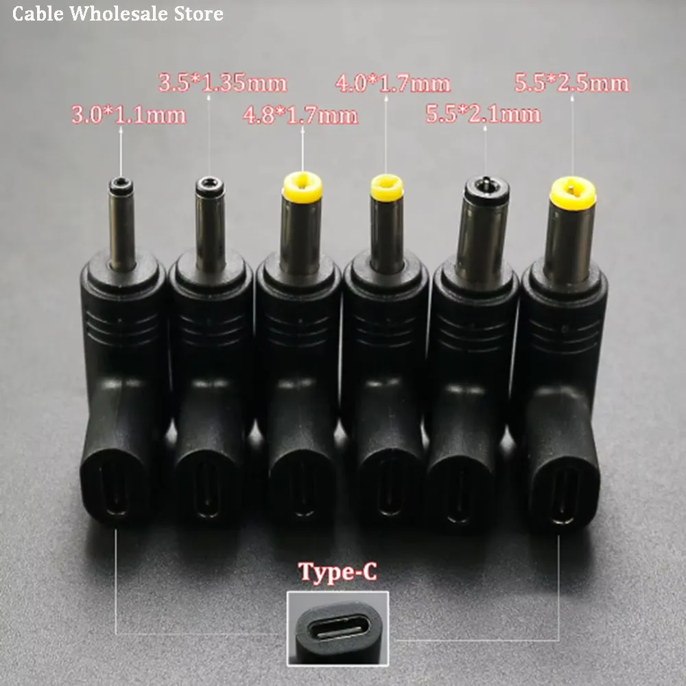 1PCS USB C PD to DC Power Connector Universal 12/15/19V Type C to DC Jack Plug Charging Adapter Converter For Router Tablet