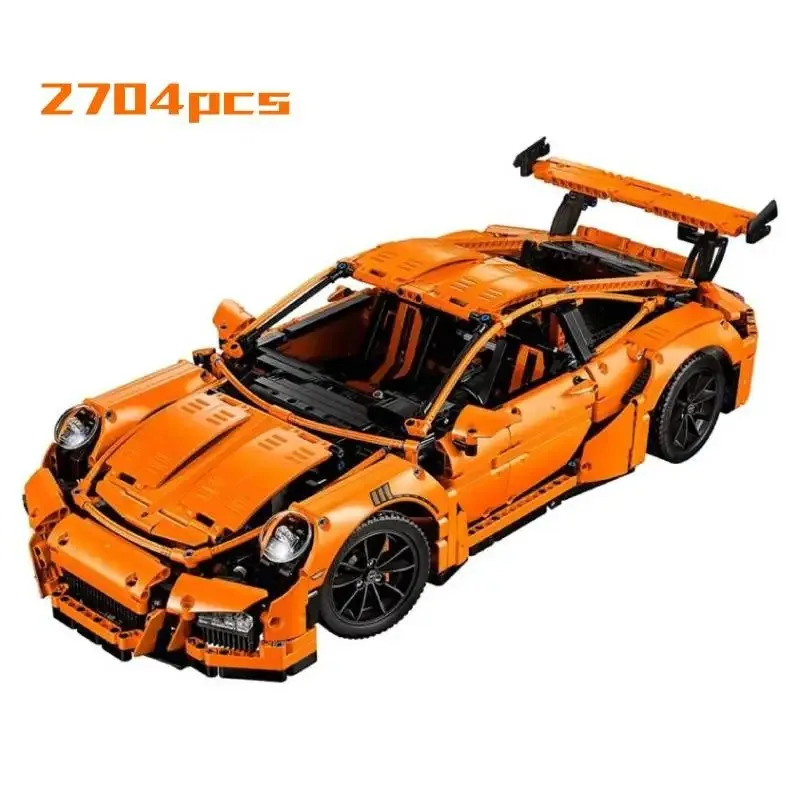 2704 قطعة مكعبات بناء السيارة GT3 RS التقنية المتوافقة مع 42056 للأولاد هدايا منشئ نموذج بناء للبالغين