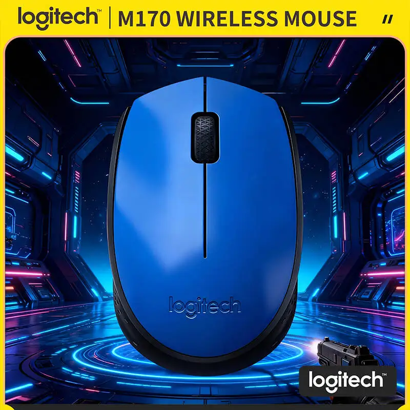 

Original Logitech M170 Wireless Optical Mouse Plug & Play 10m Range 12-Month Battery High Precision for PC Mac Laptop Linux
