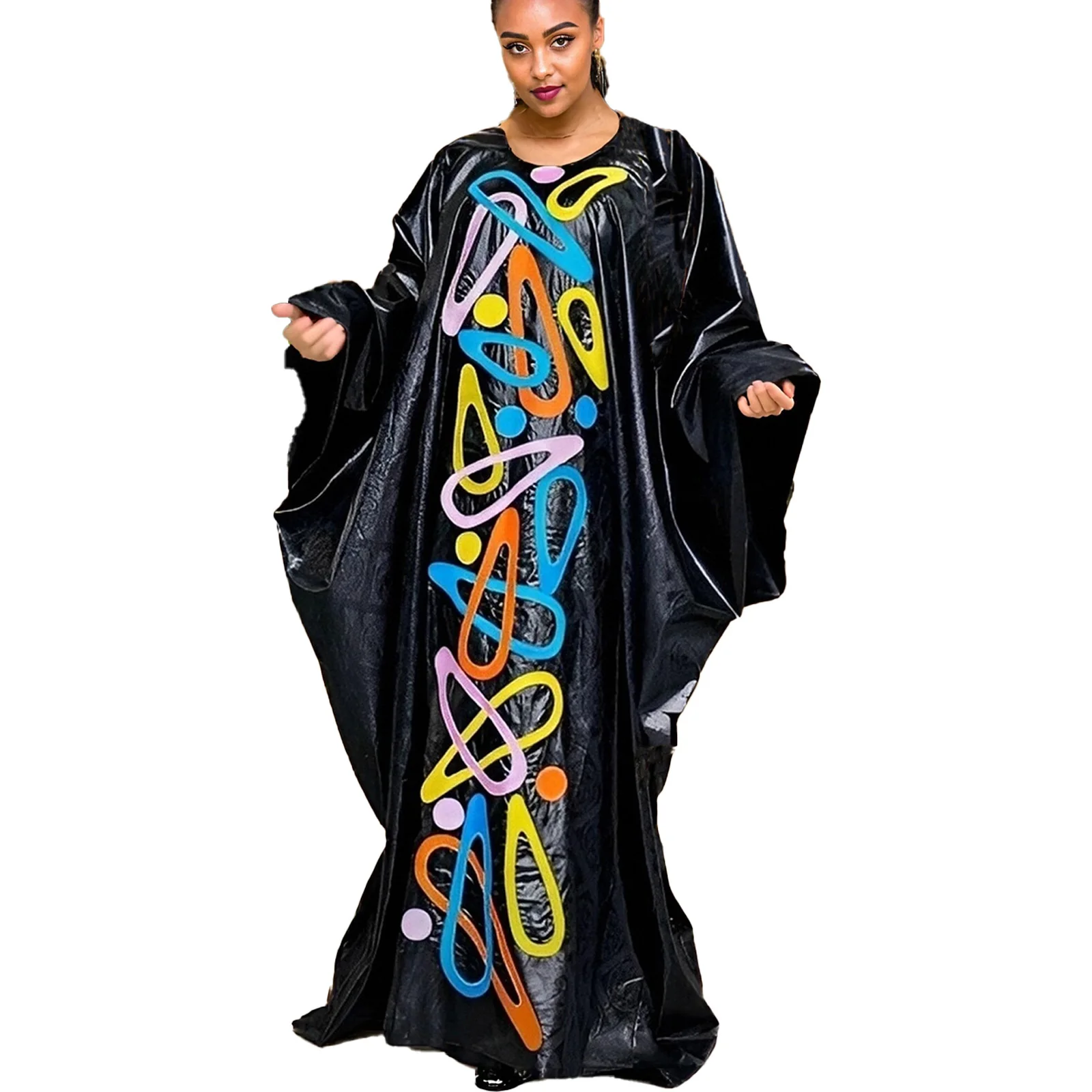 African Attire For Women Abaya Embroidery Plus Size Elegant Party Church Dress