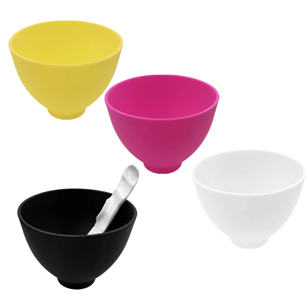 1Pcs Colored Dental Plaster Mixing Bowl Silicone Mixing Cup Flexible Rubber Dentist Lab Oral Hygiene Teeth Whitening Tools