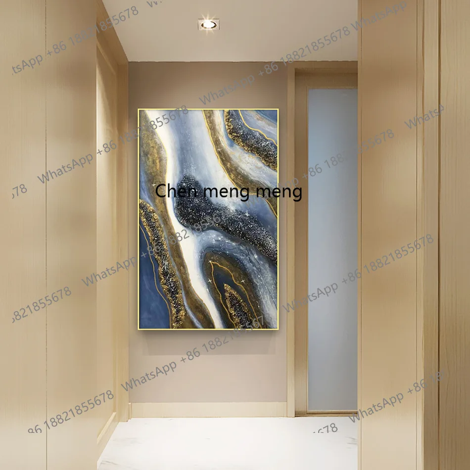 

Entrance decorative painting, modern high-end living room background wall three-dimensional hanging painting