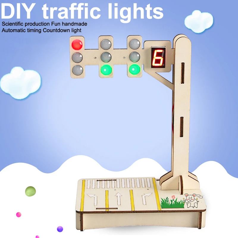 

Interactive Learning Tool - DIY Science Traffic Light Kit for Kids Education