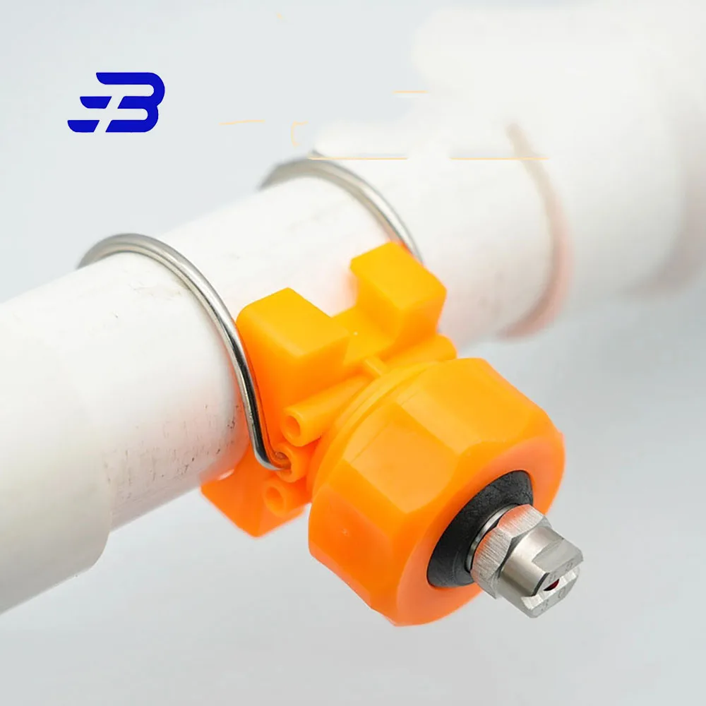 

Plastic Clip-eyelet Water Spray Nozzle,Adjustable Ball Clamp Nozzle,Clamp Eyelet Clip Spray Nozzle