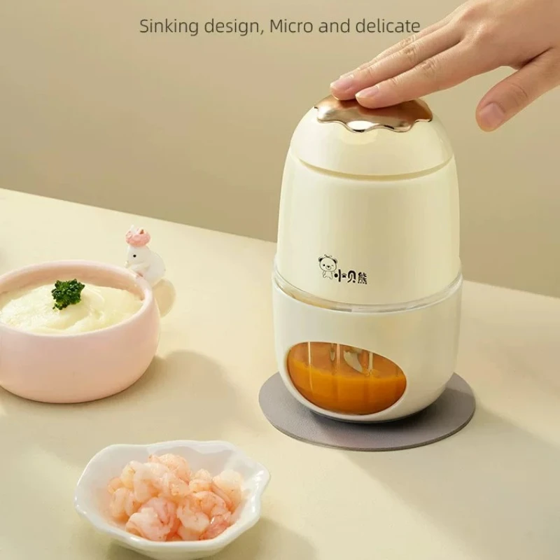 Sub Mother Cup 300+600ml Baby Food Processor 38000rpm 4 Layer 12 Blades 24 Ribs Glass Disassembly Washable Multi Machine