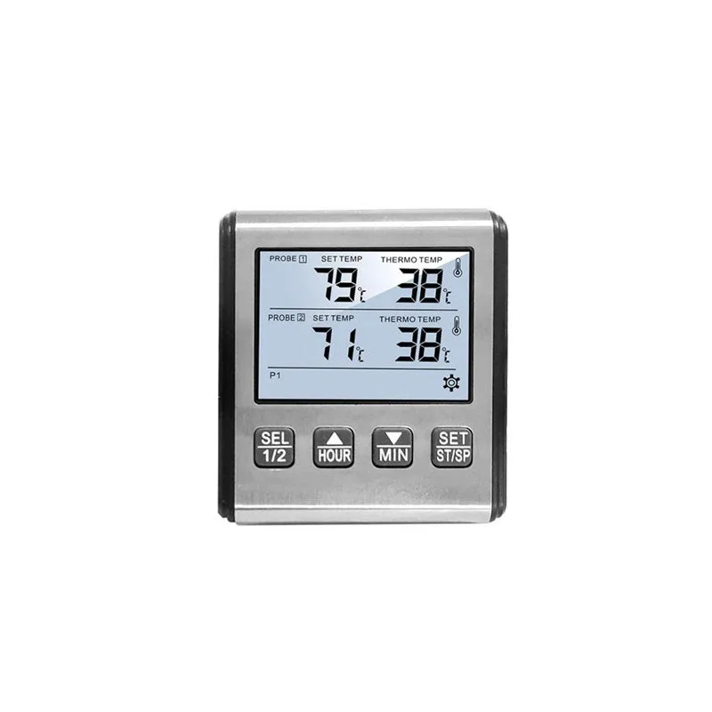 TP710 Single Probe BBQ Thermometer with Timer BBQ Thermometer Food Thermometer Timer Alarm Function