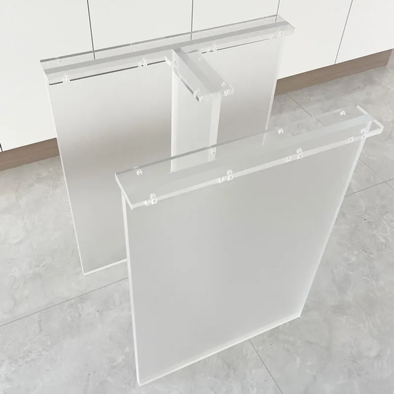 アクリルマットプレミアム感テーブル脚-ダイニング-アイランドテーブル-コーヒーテーブルブラケット-発光テーブルフットサポート-フットロックpl