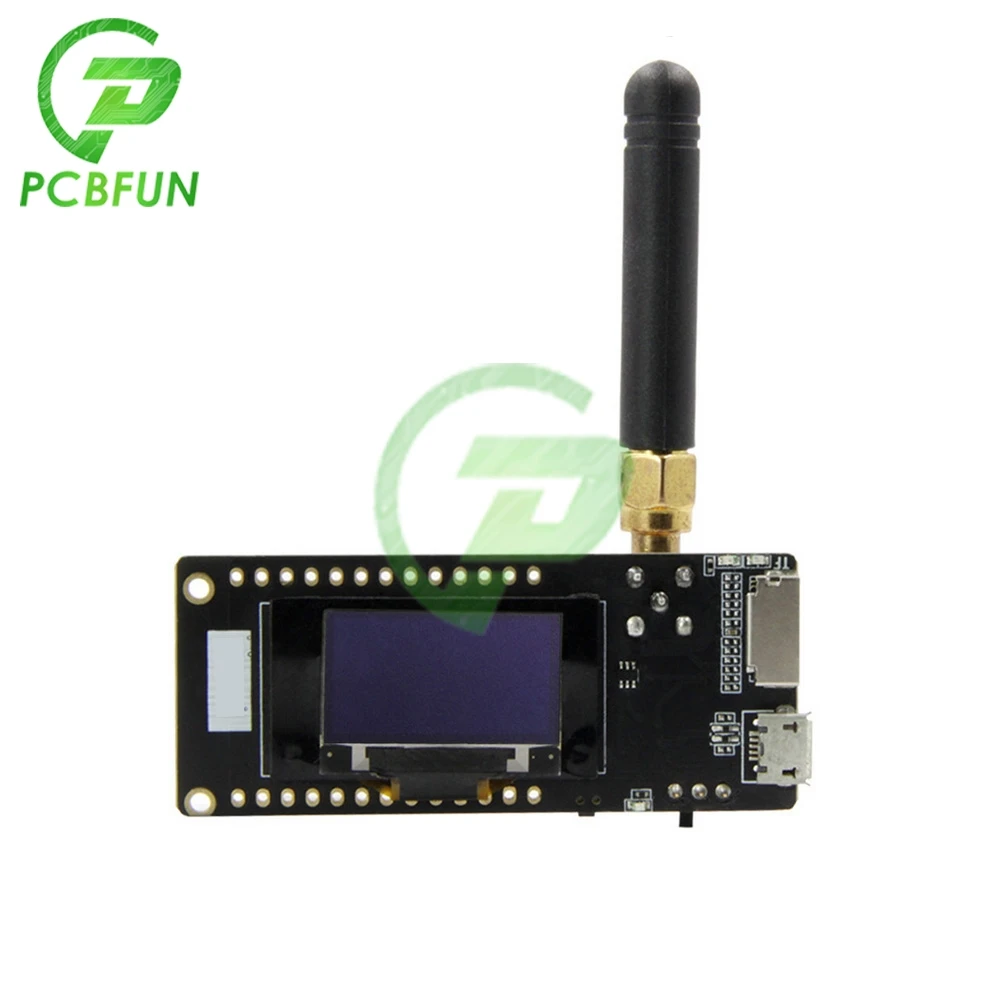 Imagem -04 - Módulo sem Fio Bluetooth Wifi Interface Spi Cartão sd Lora32 V2.1 433mhz 868mhz 915mhz Esp32 Lora Oled 0.96 Ip5306