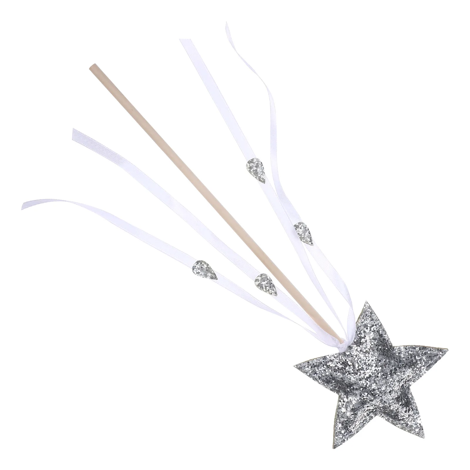 

Star Fairy Props Fairy For Girls Golden Lightweight Wand Cosplay Party Stage Decor Gift Ribbon Design Girls Witch