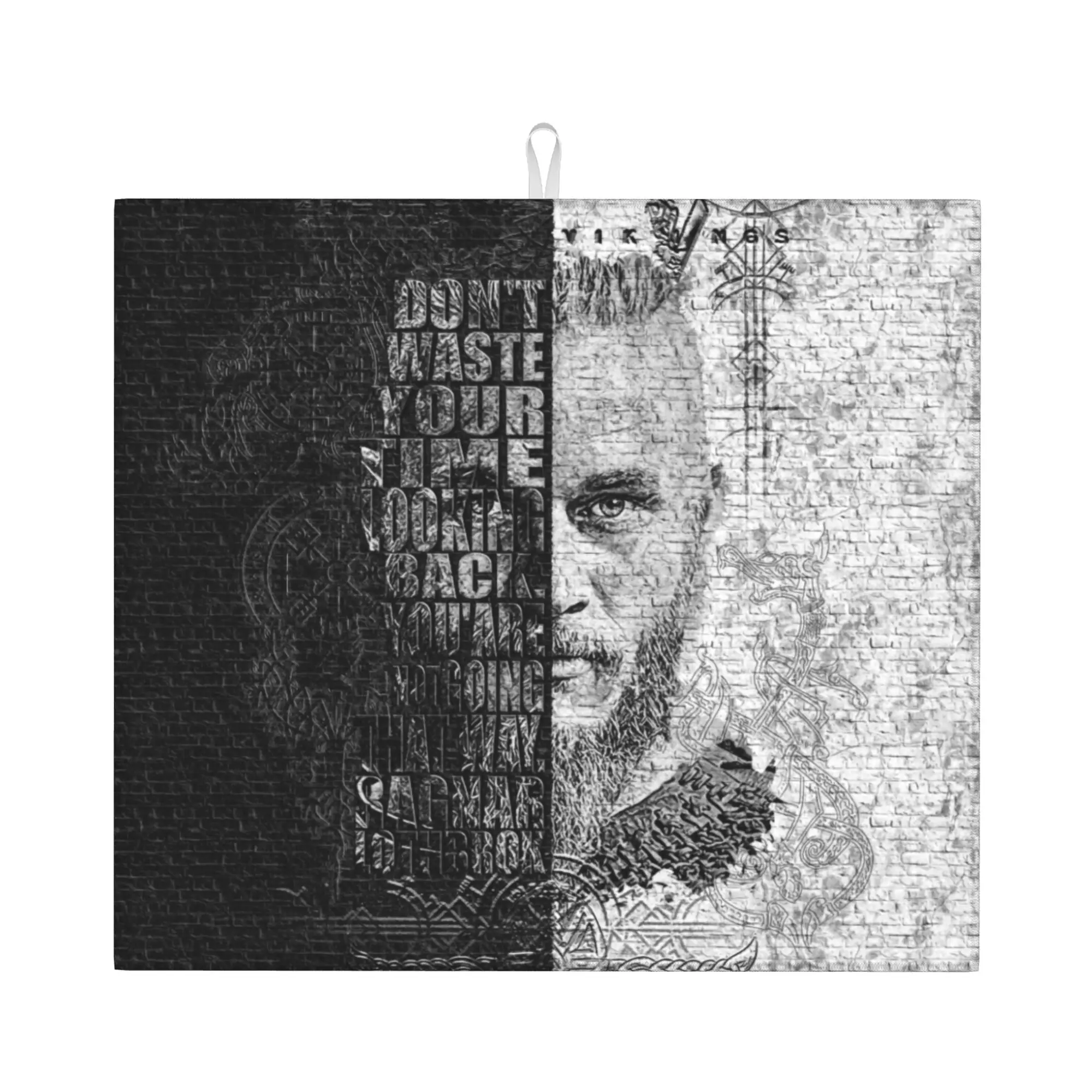Drying Mat For Kitchen Viking Quotes by Ragnar Lothbrok Barware Norse Valhalla Warrior Washable Kitchen Sink Drying Pad