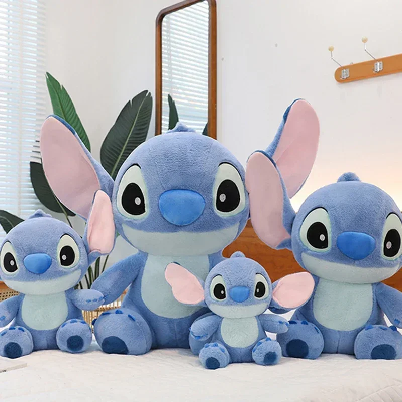 30/80CM Disney Lilo and Stitch Plush Toys Dolls Cute  Anime Stitch Kawaii Cartoon Stuffed Plushie Doll Pillow Kids Birthday Gift