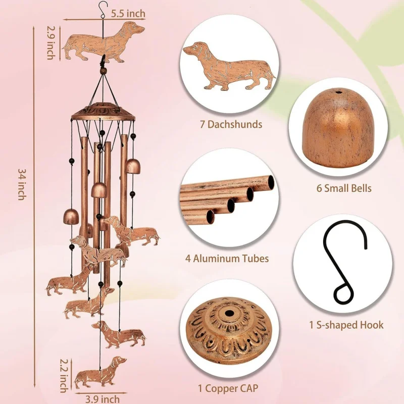 Iron Music Wind Chimes Mother's Day Women's Holiday Gift Home Outdoor Courtyard Decorative Bells
