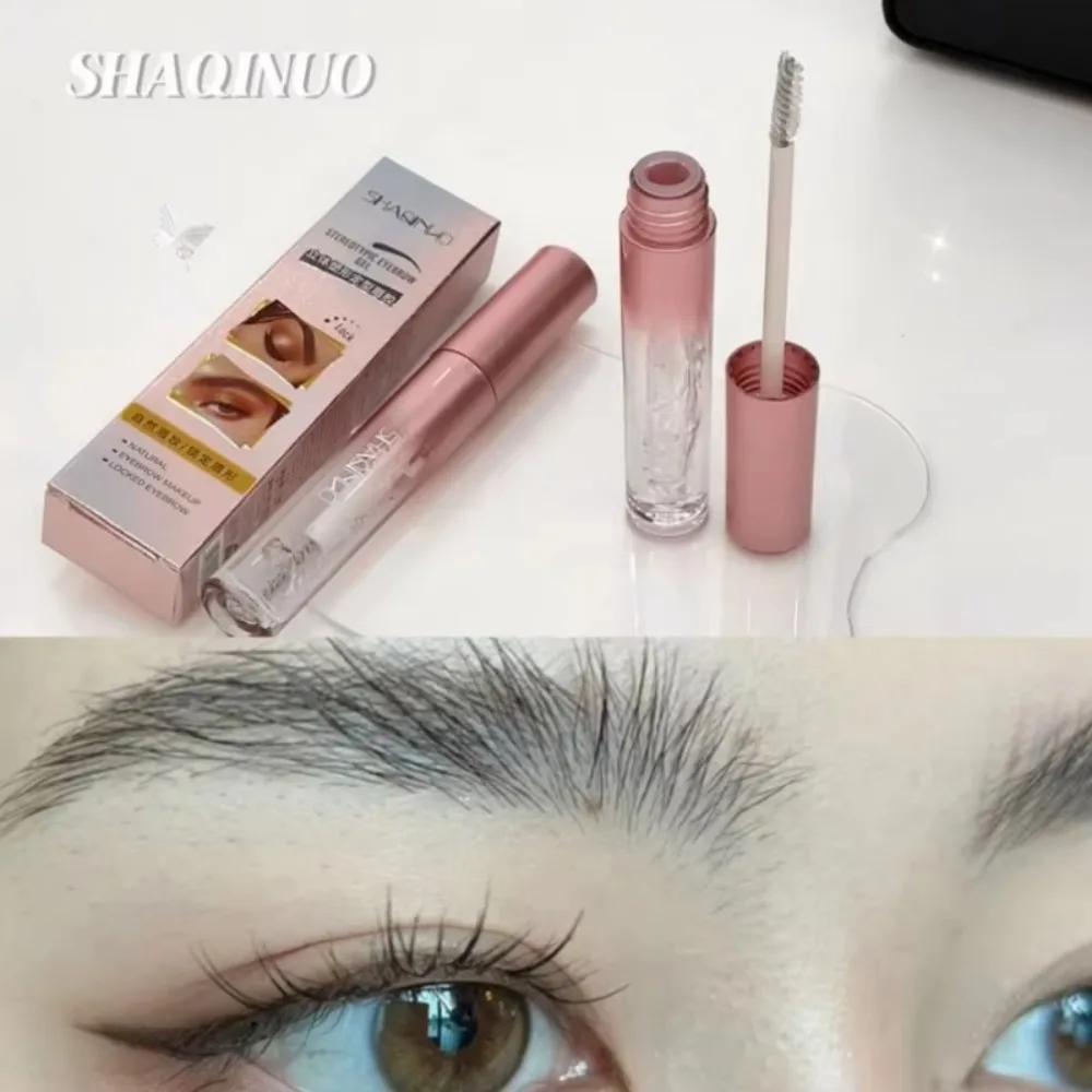 

Transparent 3D Eyebrow Styling Gel with Brush Waterproof Eyebrow Solid Glue Quick-drying Cosmetic Styling Soap Wax Fixer