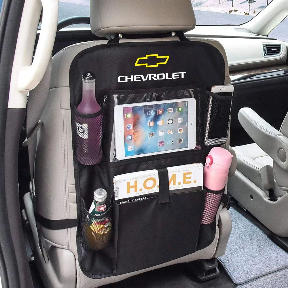 Multifunction Car Organizer Seat Back Storage Bag  Car Stowing Tidying Pocket for Chevrolet Trax Malibu SS Equinox Impala Camaro