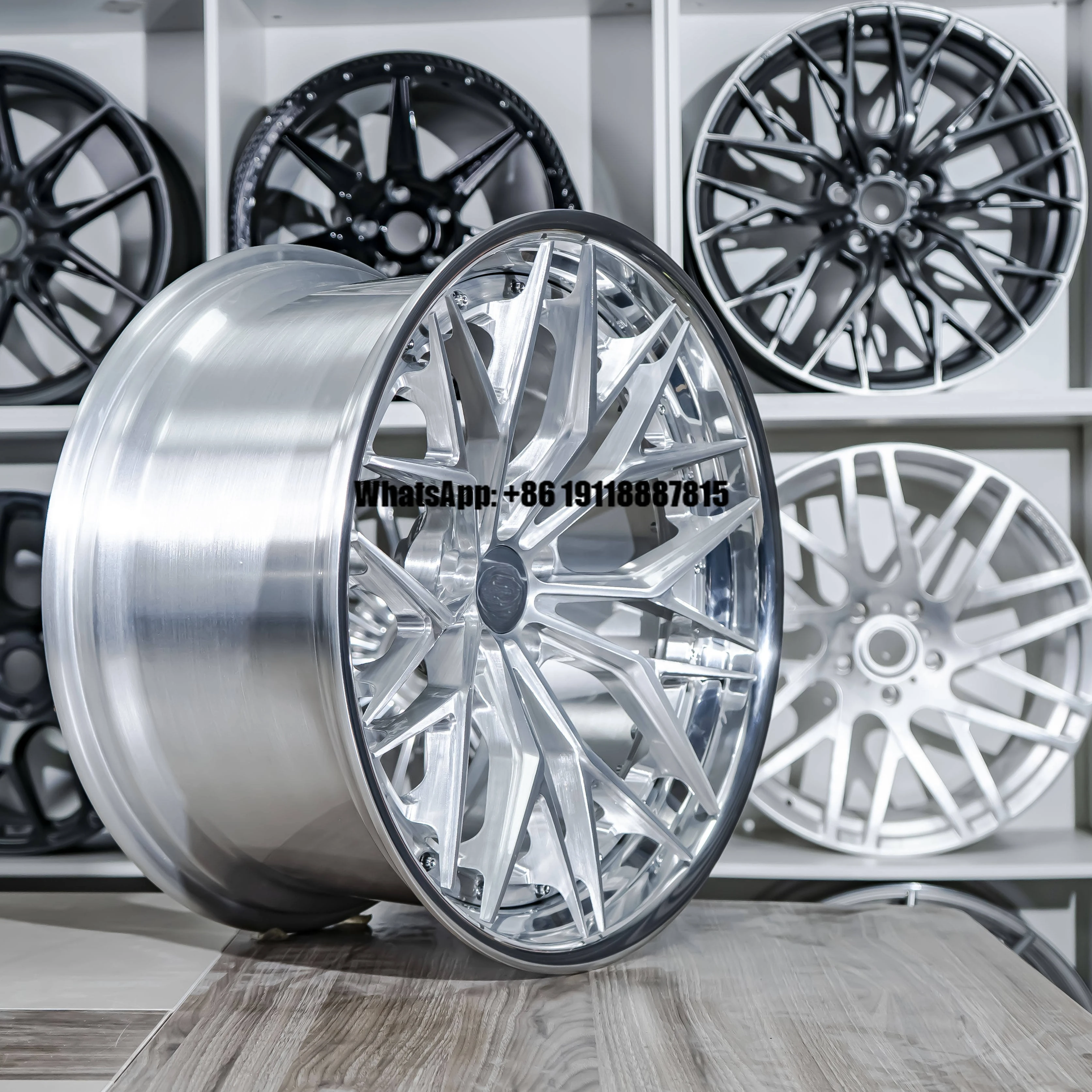 

New Custom 2 Piece Monoblock Luxury Forged Alloy Deep Concave Car Wheel 5x114.3 5x120 5x130 5x112 15-22 Inch 40mm ET