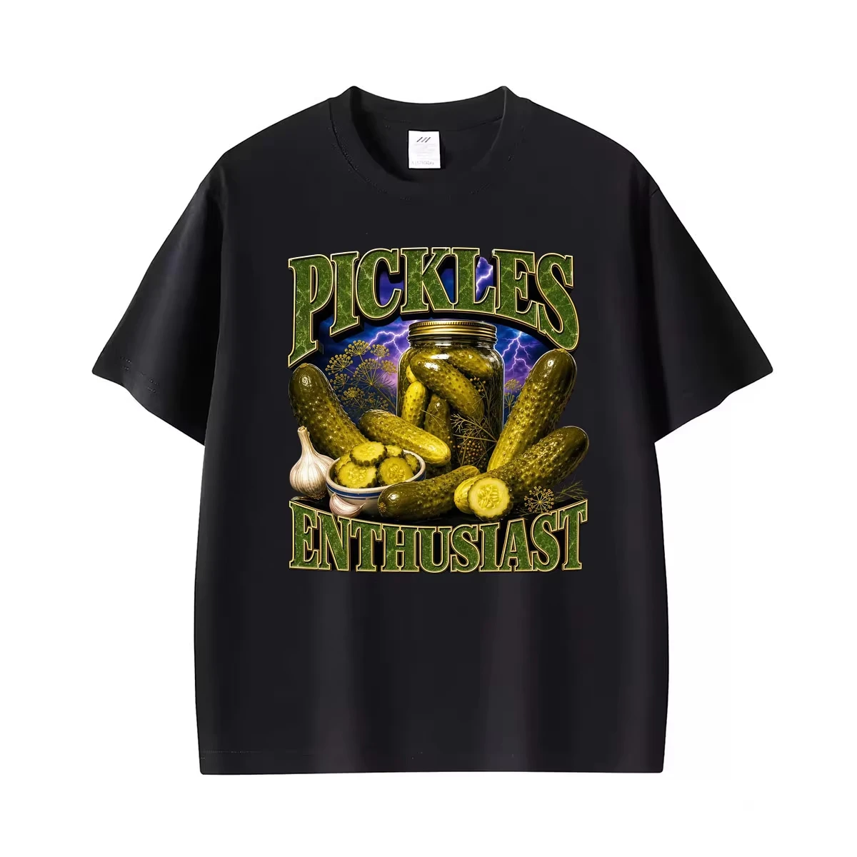 Pickles Enthusiast Funny Meme Graphics T-shirts for Men Women Fashion Humor Short Sleeve T Shirt Cotton Casual Oversized T-shirt