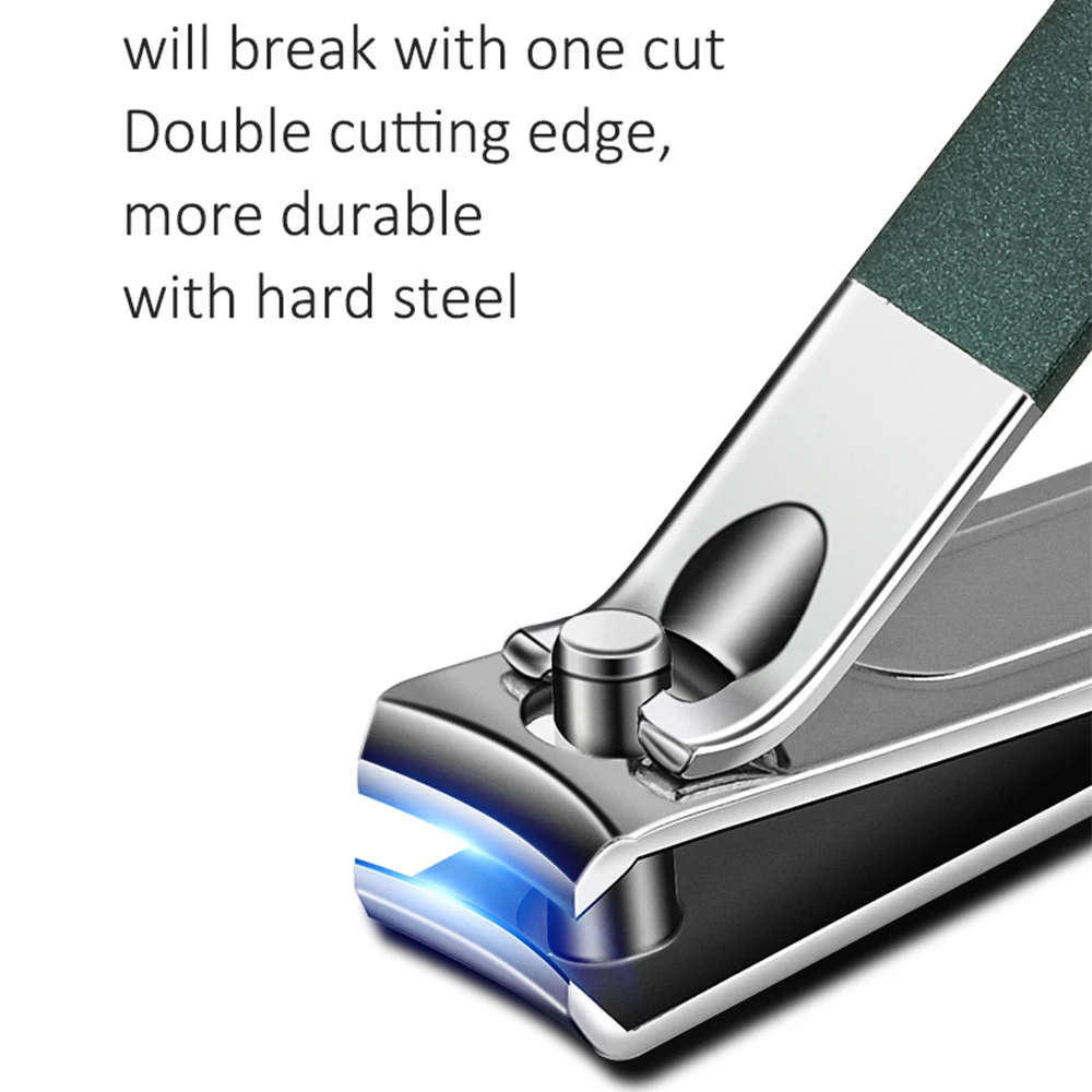 Juego de manicura con Funda de cuero, kits de herramientas profesionales para el cuidado de los pies y las manos, cortaúñas de acero inoxidable, tijeras para cejas, 6-10 Uds.