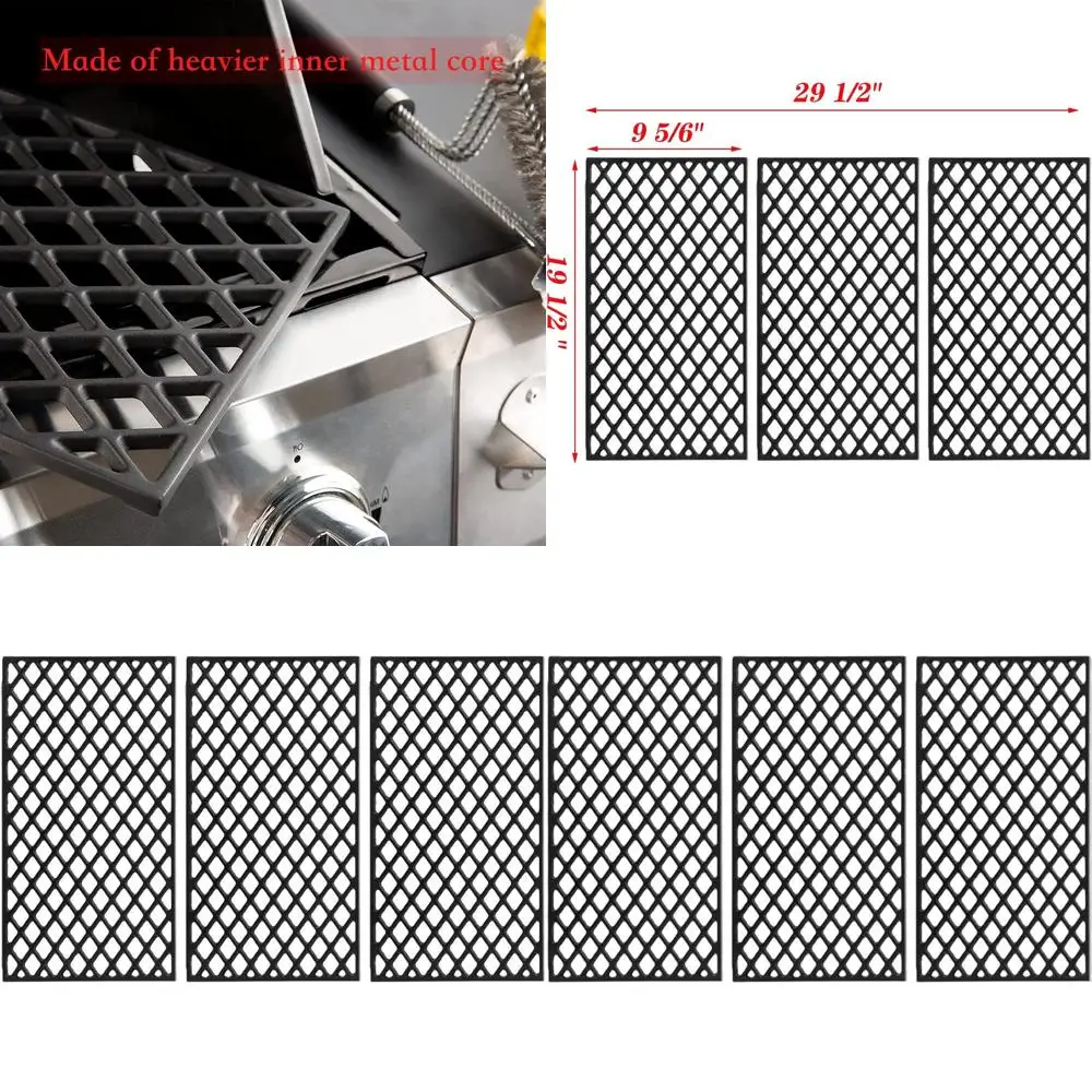 

Pellet Grill Replacement Cast Iron Cooking Grates Kit for Pro Series BBQ Grills, 3pcs