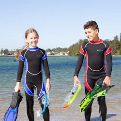 2.5MM Neoprene Scuba Keep Warm Water Sport Full Body Swim Diving Suit For Kids Snorkeling Spearfishing Kayaking Surfing WetSuit